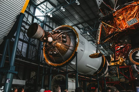 Rocket engine being manufactured